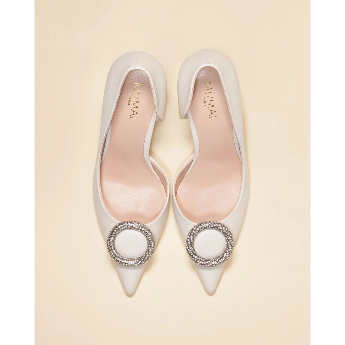 Escarpins à strass COCO blanc, MI MAI