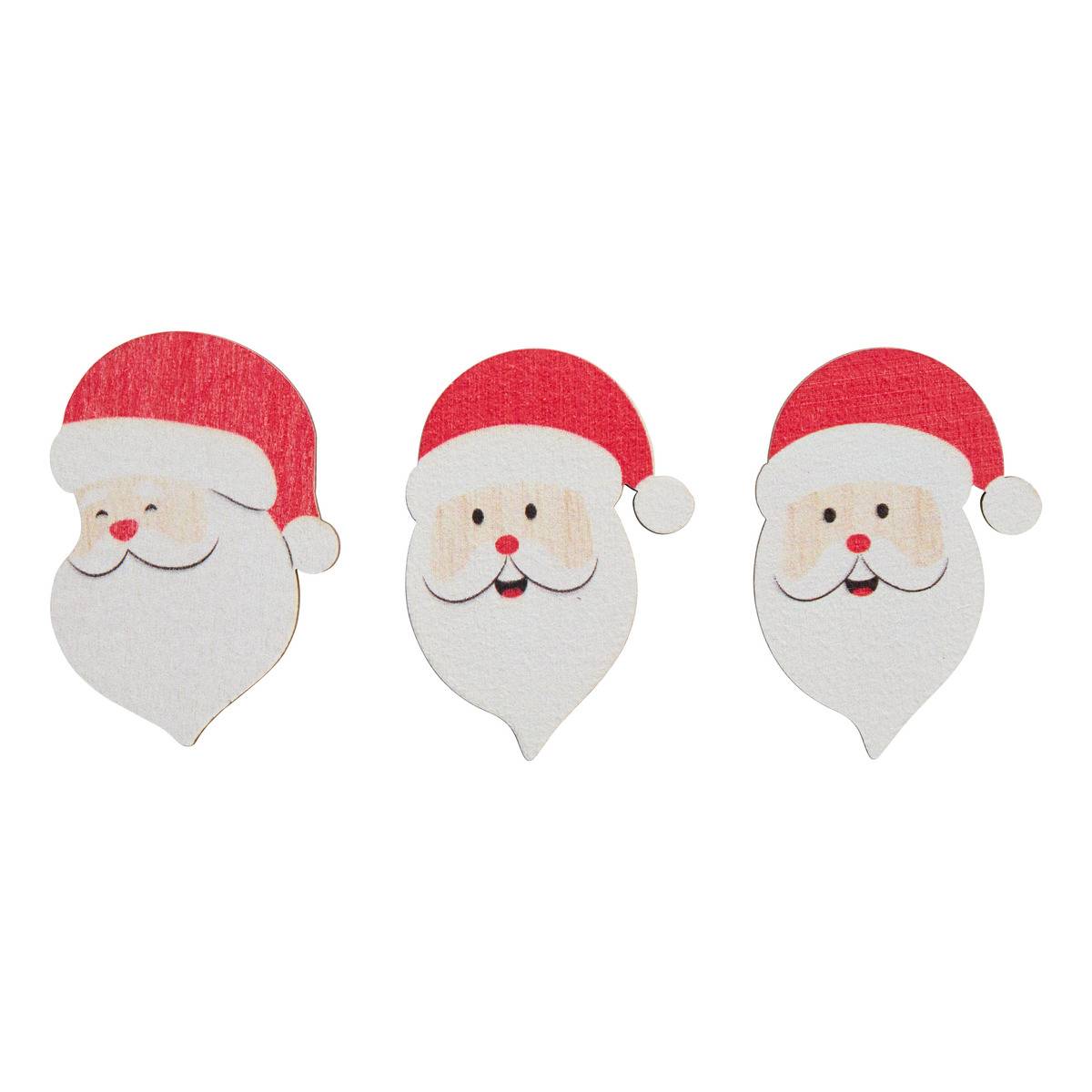 ACC BOCAL PERE NOEL BOIS X30 multicolore, ATMOSPHERA
