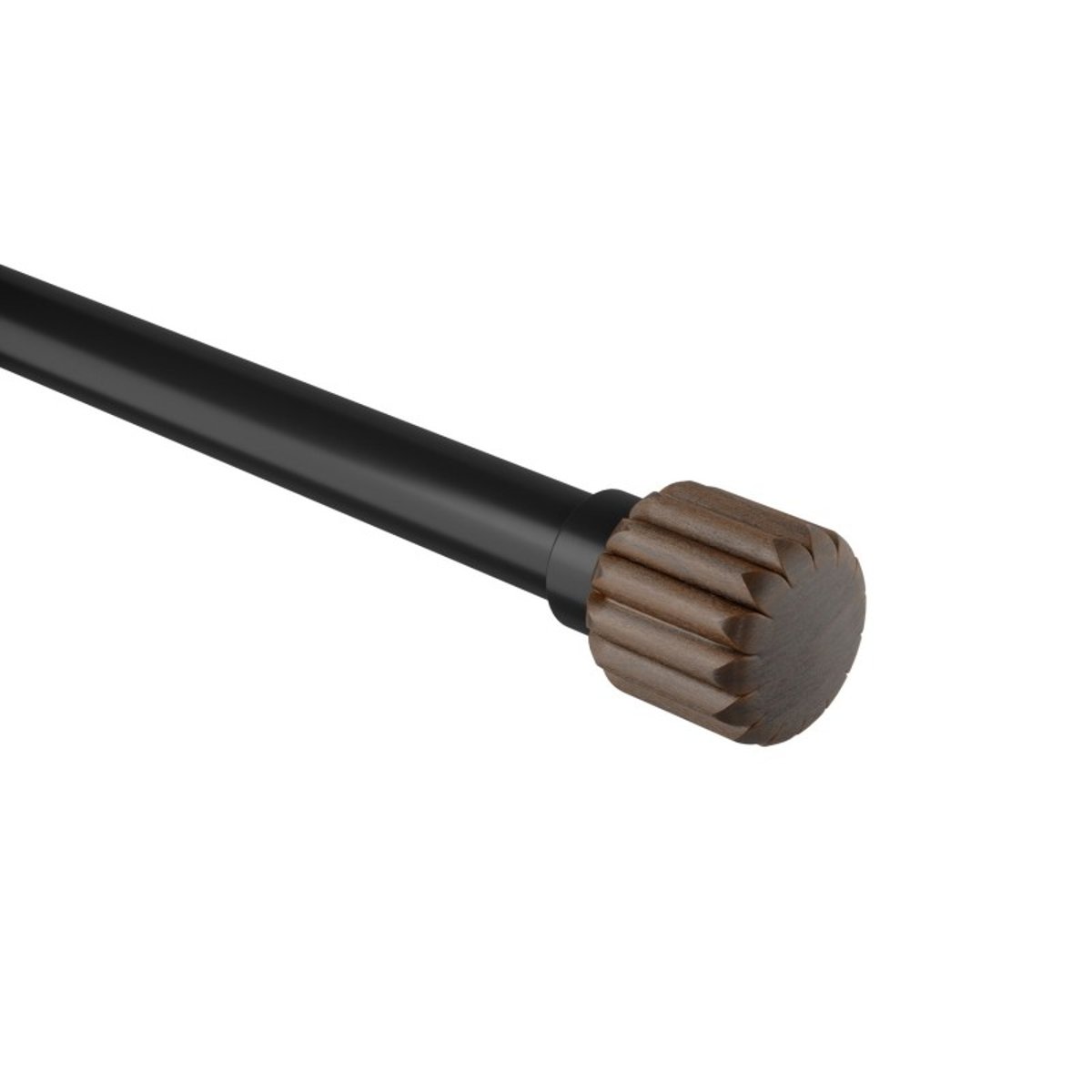 Tringle à rideaux design sans perçage EVIE Pinpoint bois foncé, UMBRA