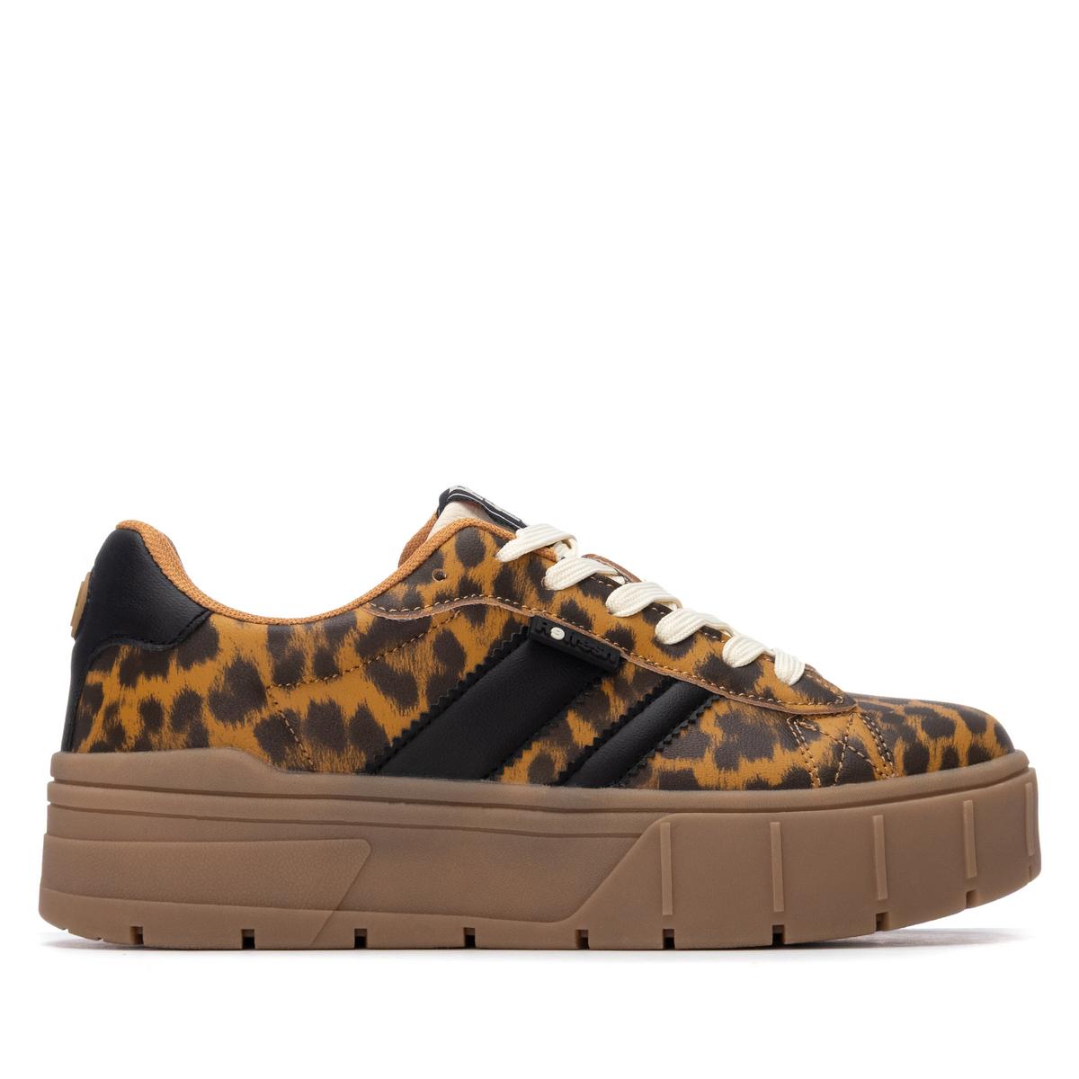 Baskets Plaine Lacets camel, REFRESH