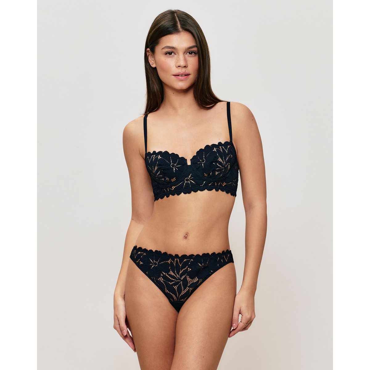 Soutien-gorge corbeille en dentelle RACHELIZ noir, UNDIZ