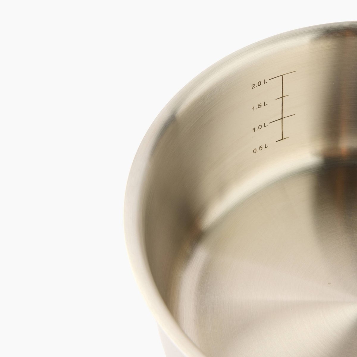 Casserole en inox, 20cm, induction couleur unique, MONOPRIX MAISON