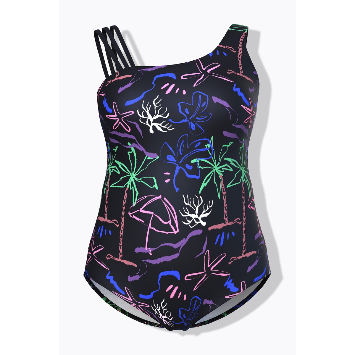 Maillot de bain avec bonnets souples noir, ULLA POPKEN
