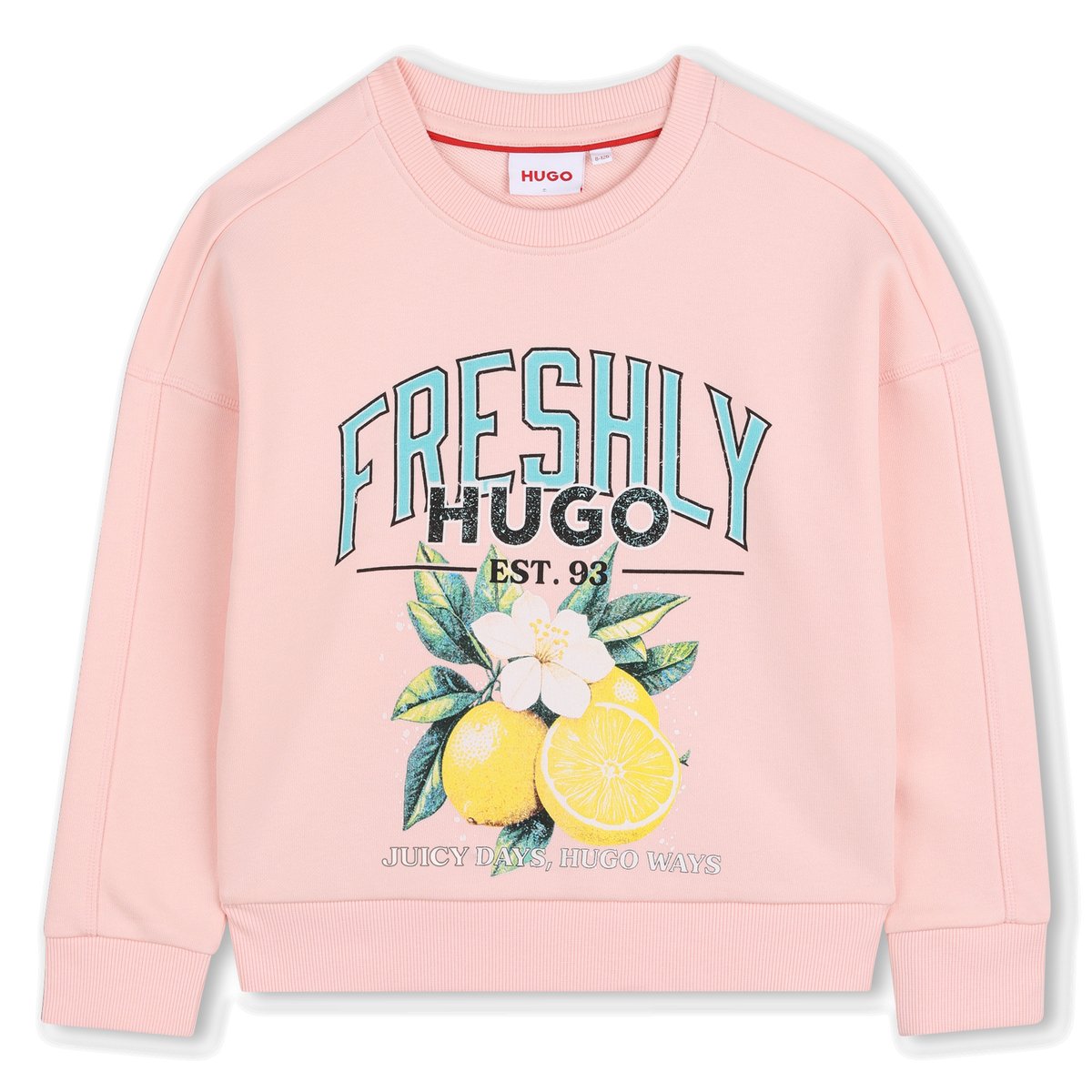 Sweat en molleton rose candy, HUGO KIDSWEAR