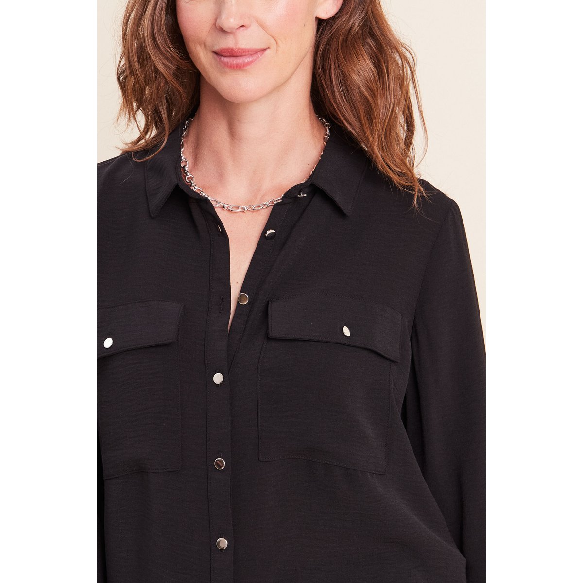Chemise manches longues noir, BREAL