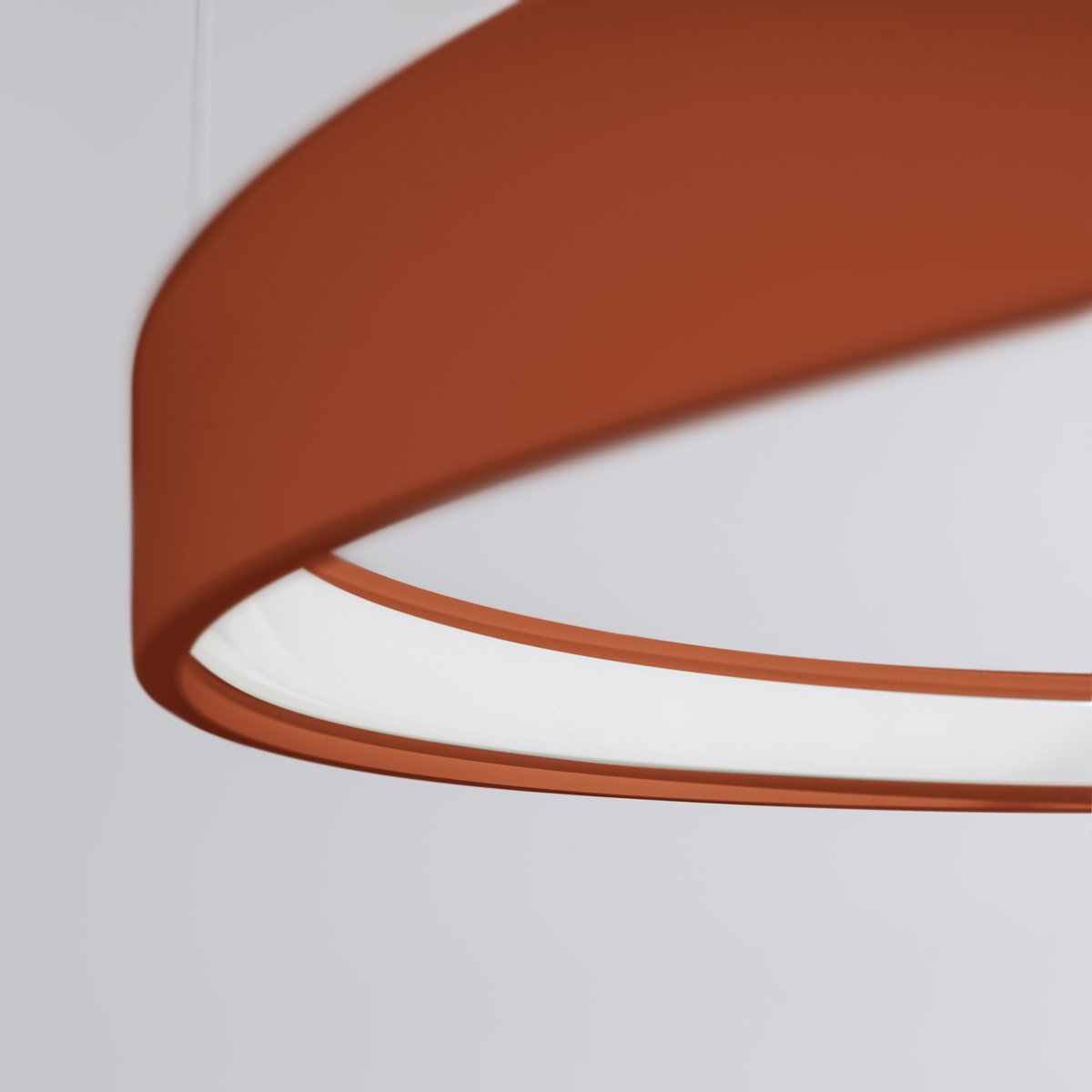 Lustre Aluminium Ocre Rouge LED 3 Rio ocre rouge, EDEN