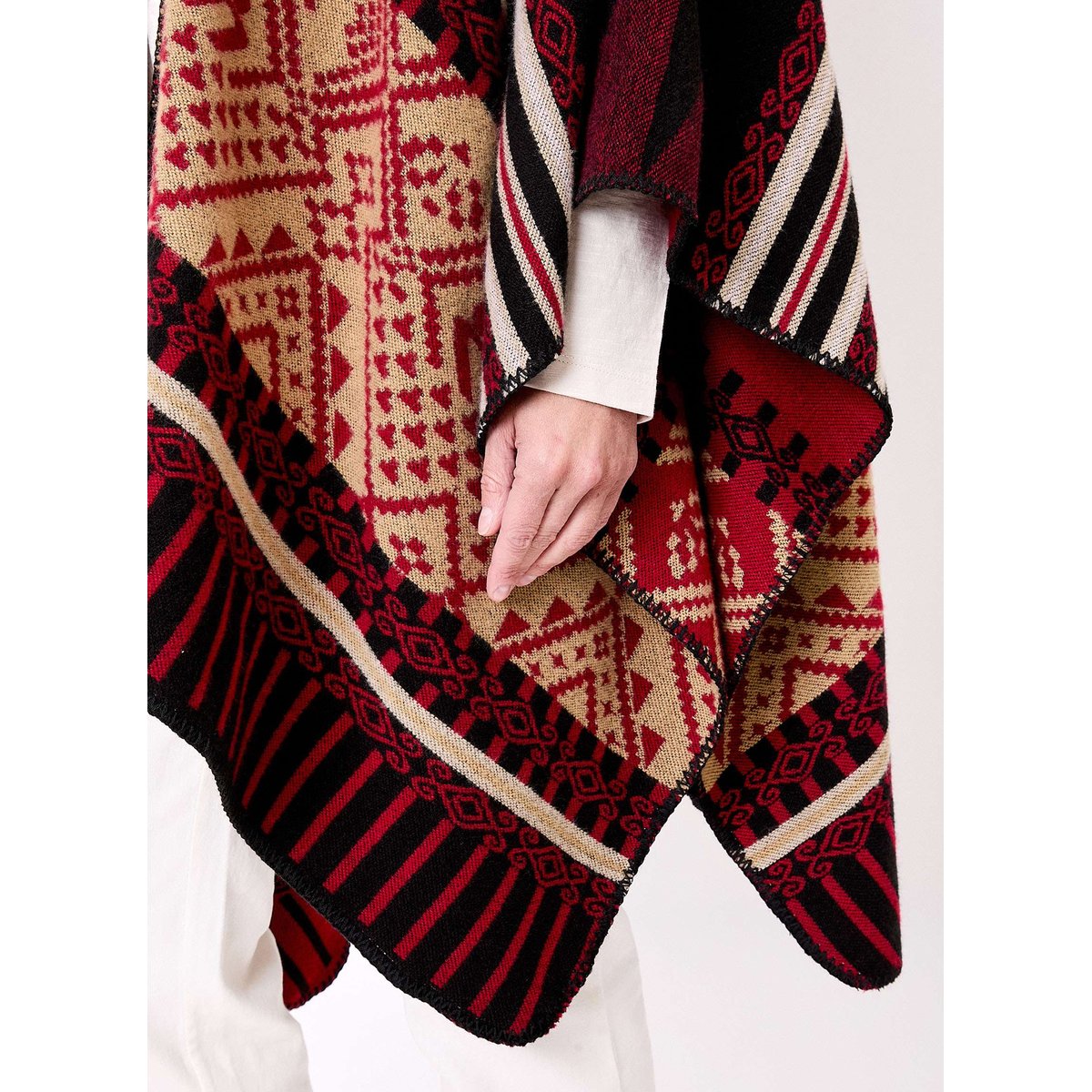 Poncho imprimé réversible WALDO rouge waldo, LA FIANCÉE