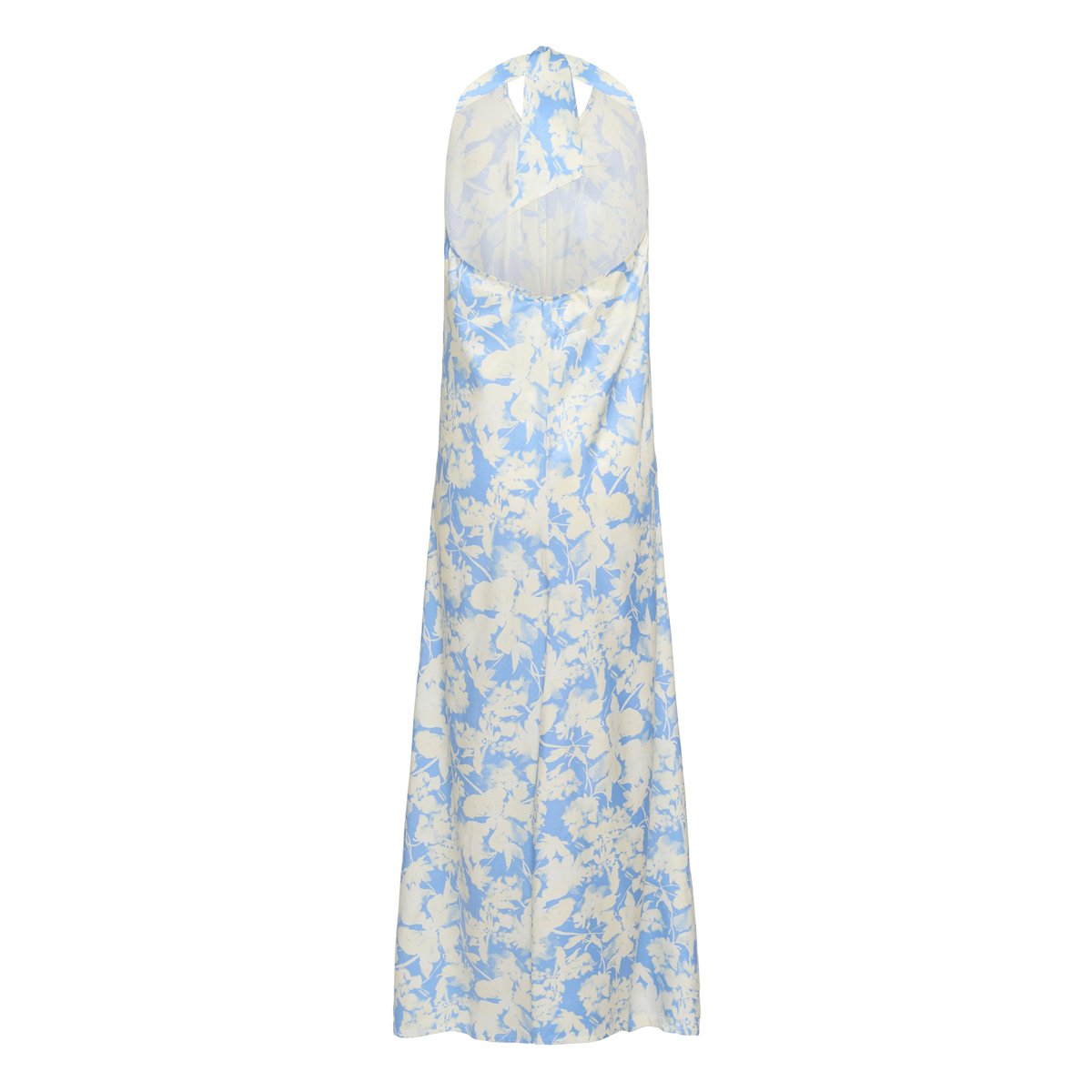 Robe bleu vista blue floral print, SOAKED IN LUXURY