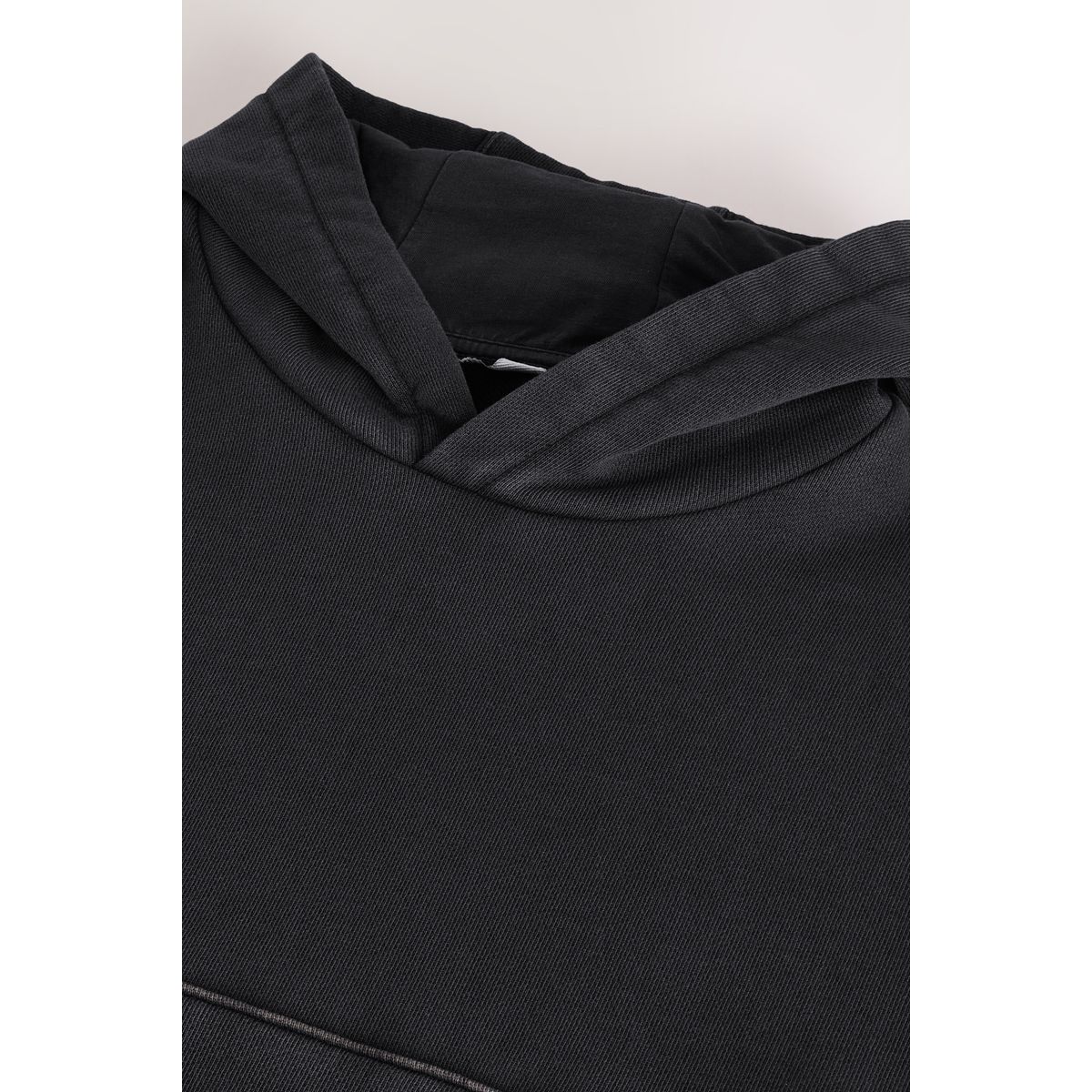 Sweat à capuche épais coupe carrée edit noir, NEXT
