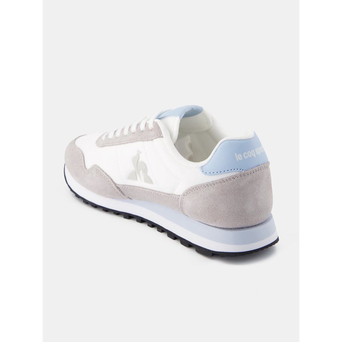Sneakers rétro-running avec détails suede Astra optical white/micro chip, LE COQ SPORTIF