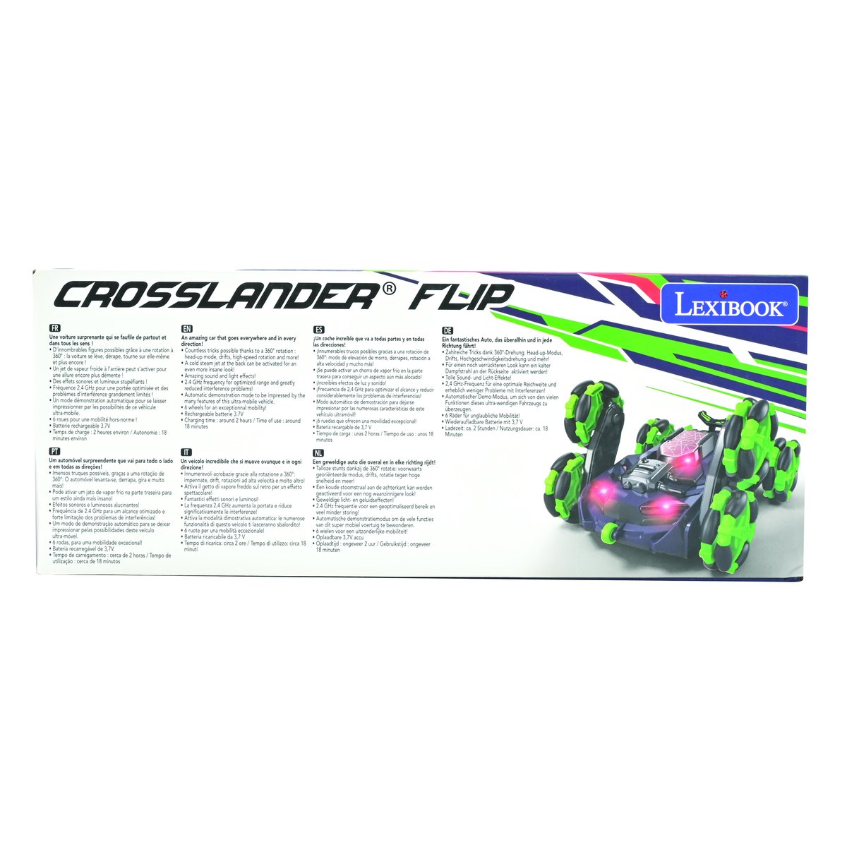 Crosslander® Flip 6 roues vert, LEXIBOOK