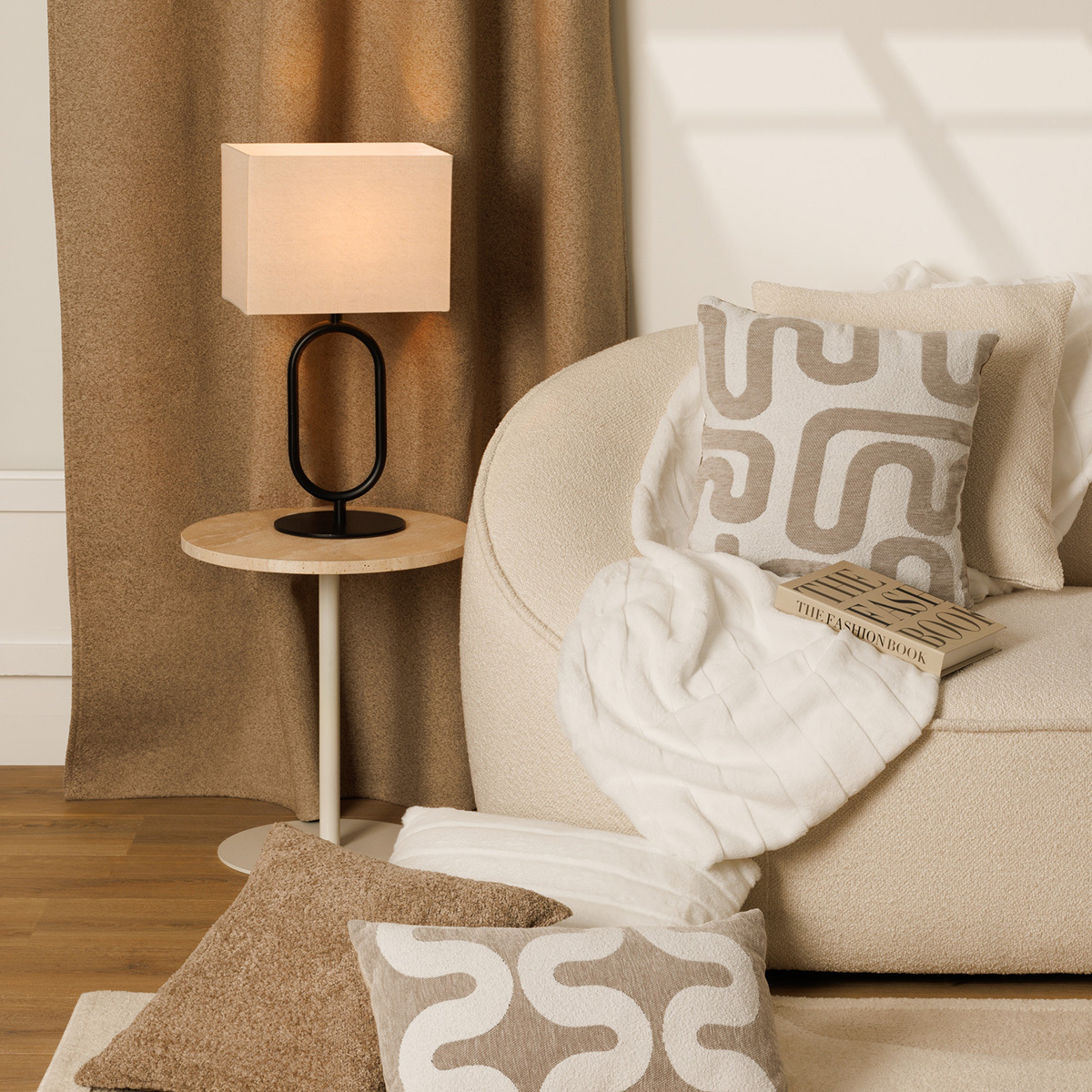 Plaid MANOIR blanc, ATMOSPHERA