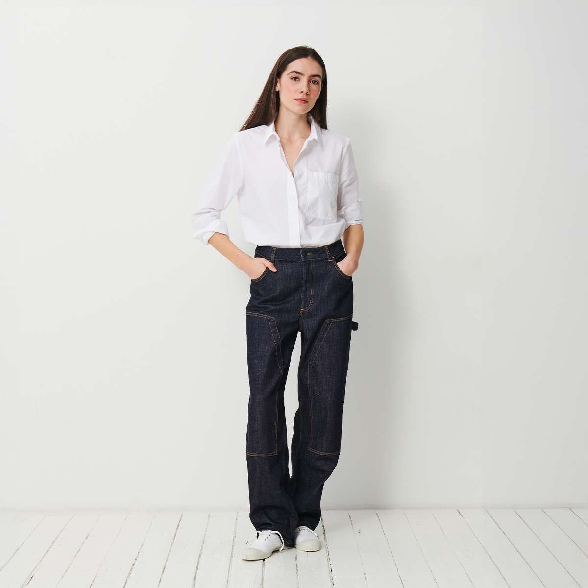 Pantalon coupe workwear en coton OWEN jean, BENSIMON