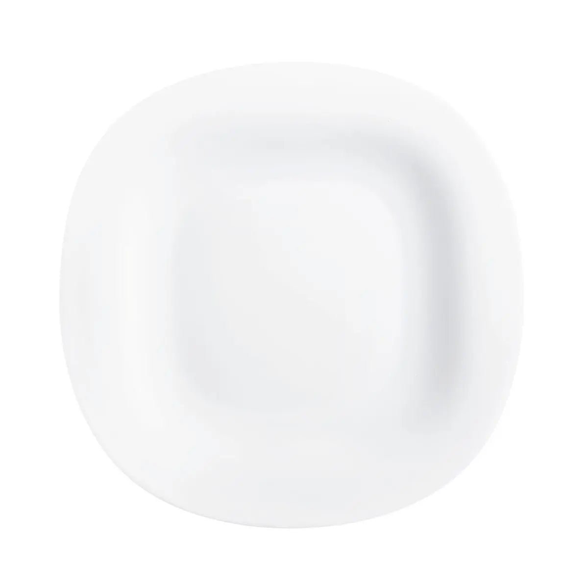 6 assiettes blanches 21 x 19,6 cm -CARINE blanc, LUMINARC
