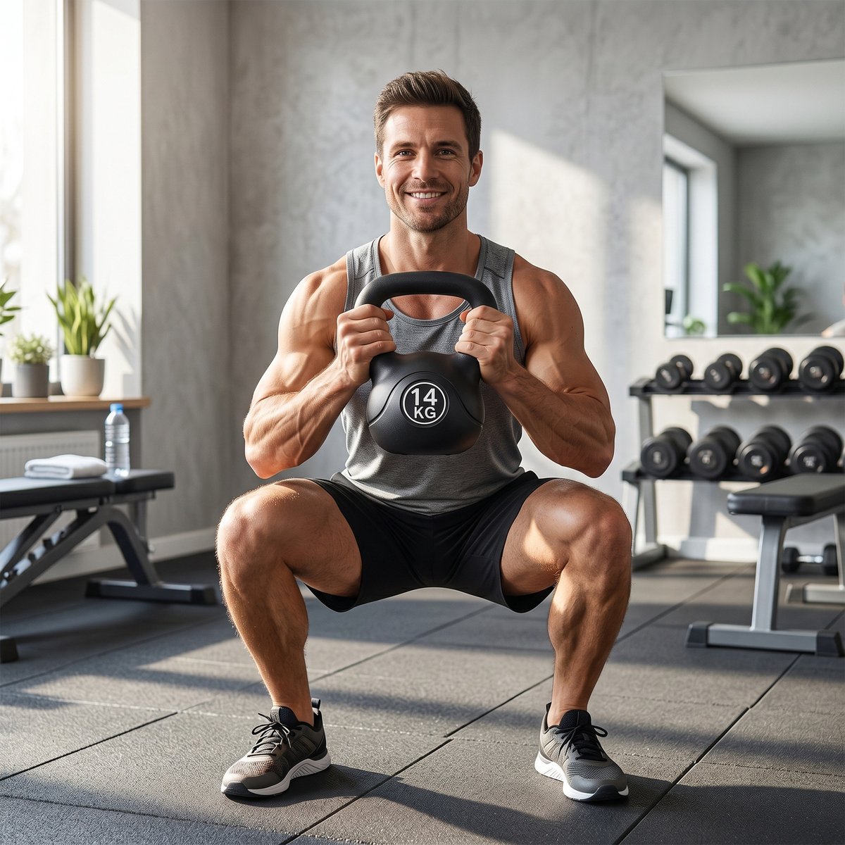 Kettlebell Sable Noir noir, HOMCOM
