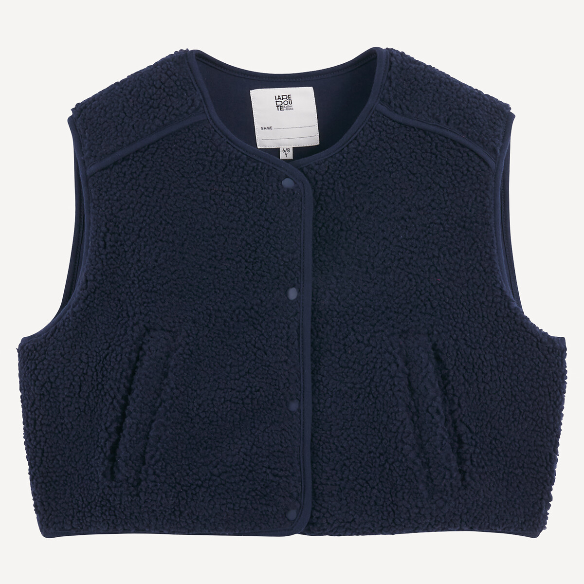 Gilet sans manches en sherpa bleu marine, LA REDOUTE COLLECTIONS