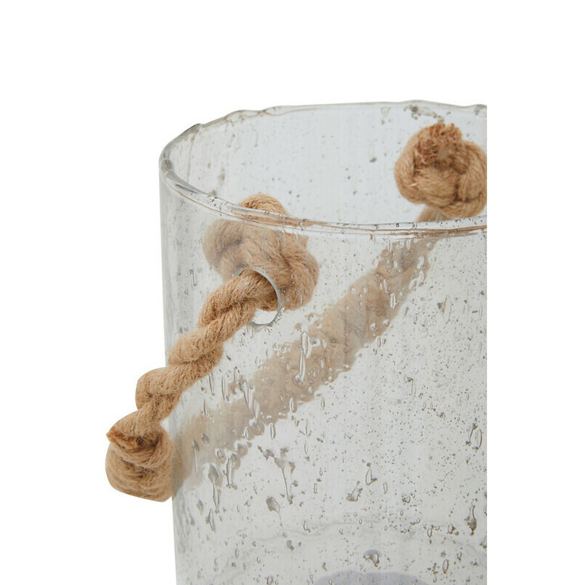 Medium Rope Glass Lantern brown , ÉDITÉ