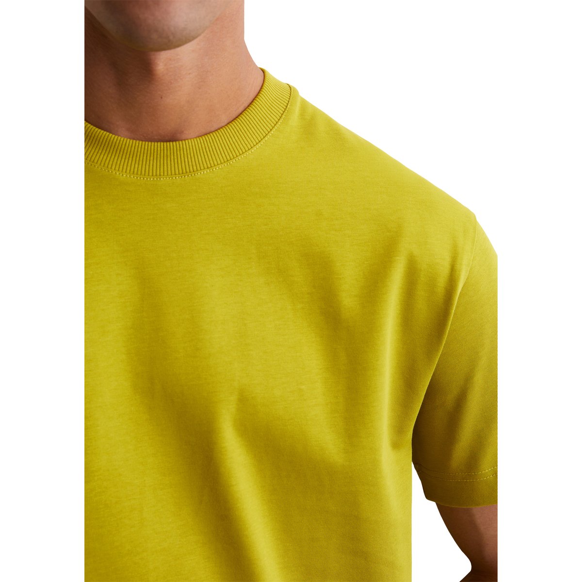 T-shirt relaxed en jersey de coton bio épais vert clair, MARC O'POLO