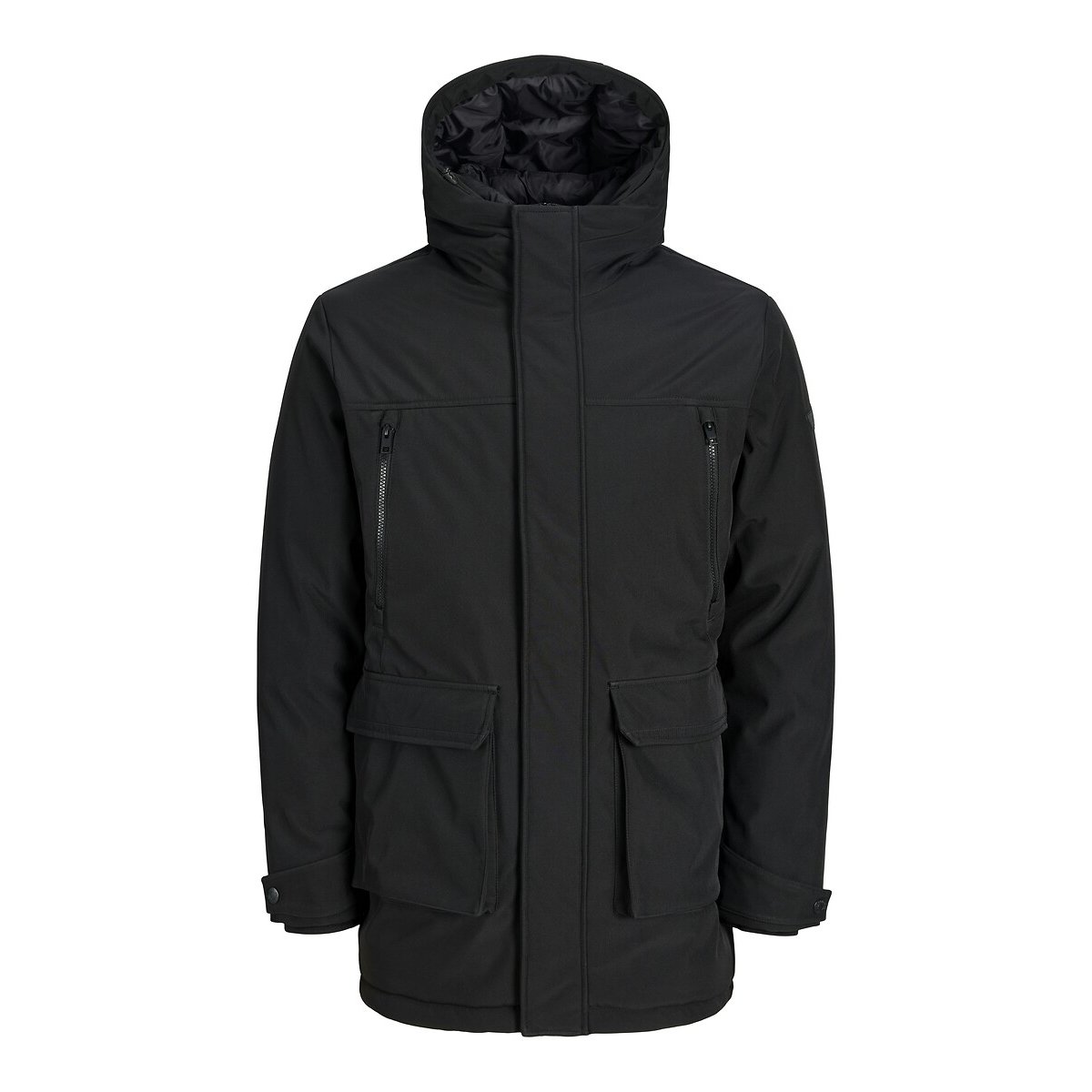 Parka media lunghezza con cappuccio, CLARK nero , JACK & JONES