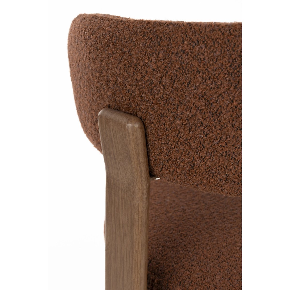 Chaise design empilable en tissu (lot de 2), ROBYN rouge, BOITE A DESIGN