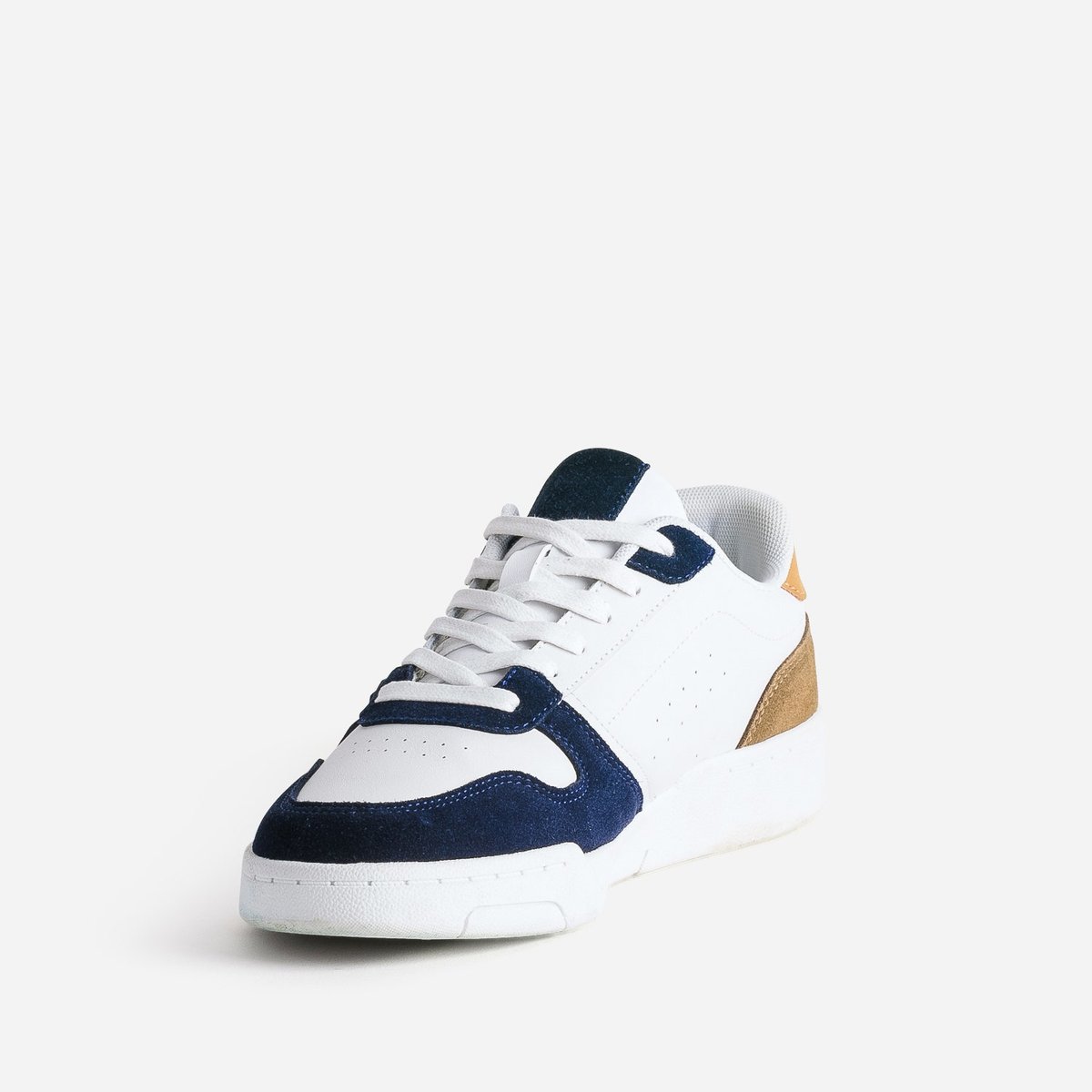Basket en cuir DANILO blanc, ERAM