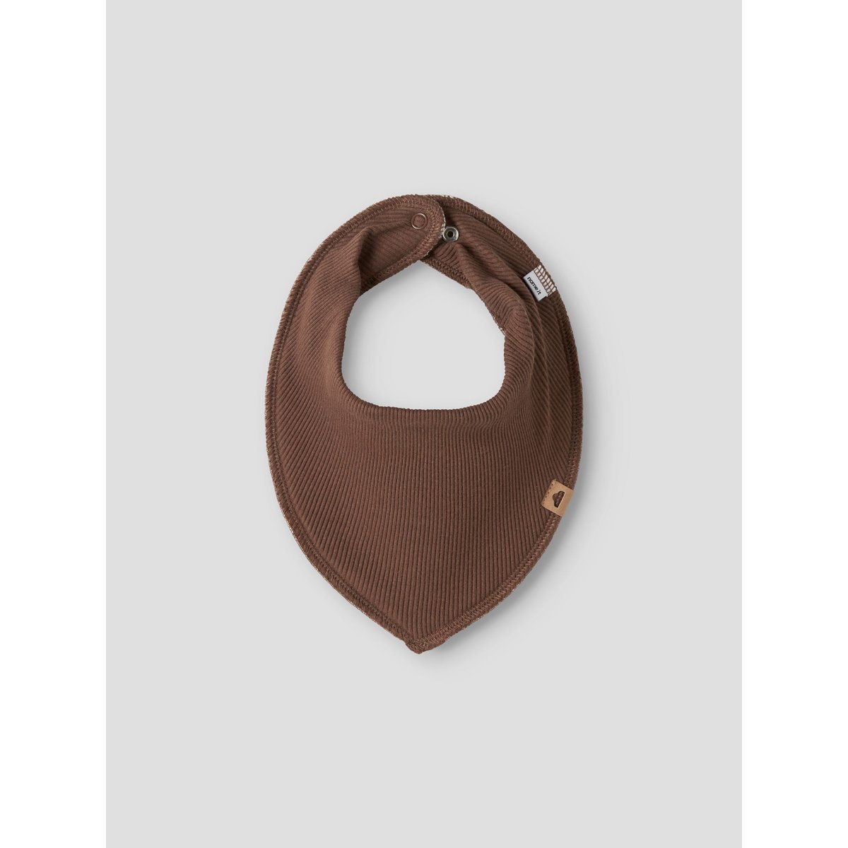 Bavoir Carré marron - mustang1, NAME IT