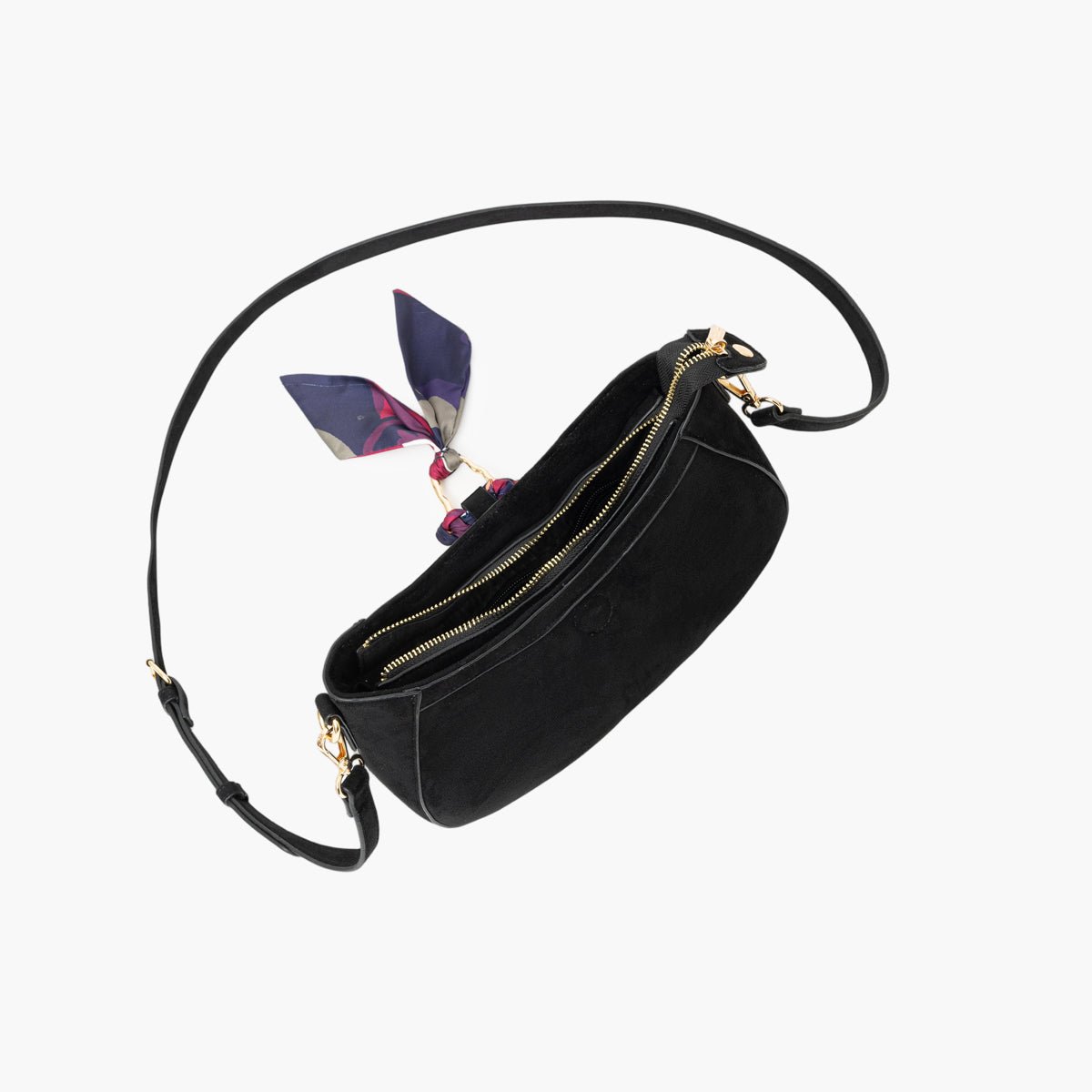 Sac porté épaule Tivaline noir,doré, LOLLIPOPS