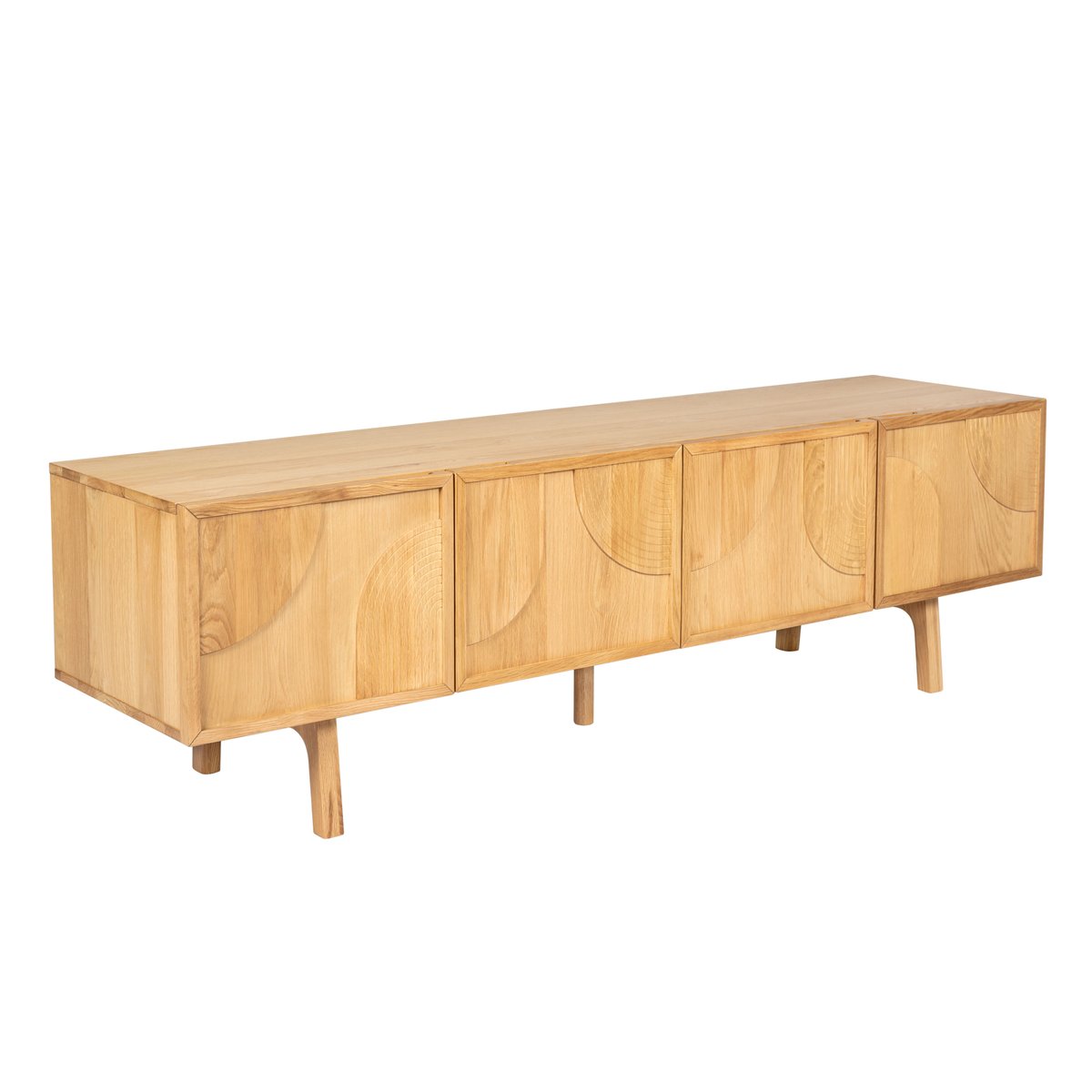 Meuble télé 180cm chêne naturel, ZAGO