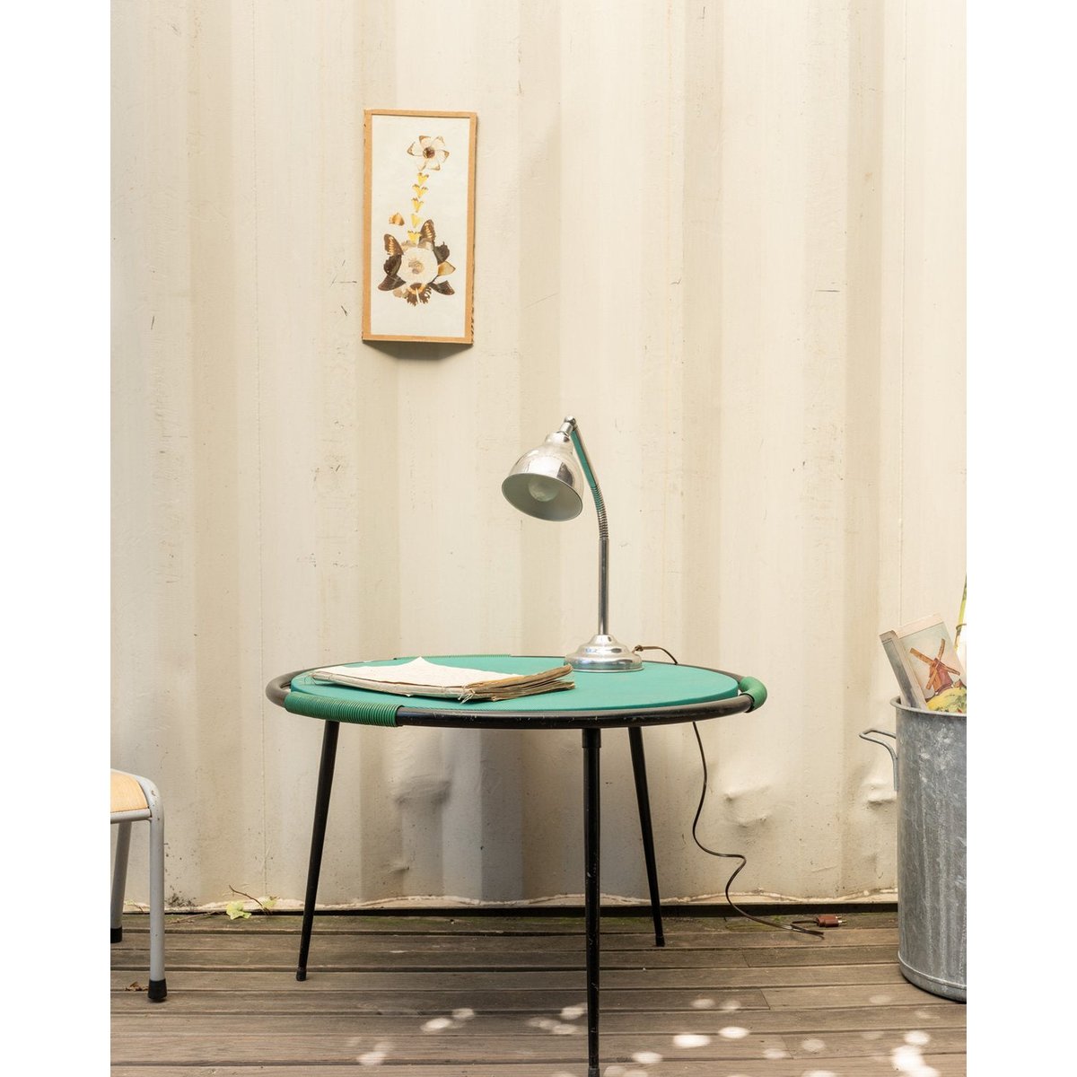 Table d'appoint verte et noire Hanna N°1434 - Bon état noir, DEBONGOUT