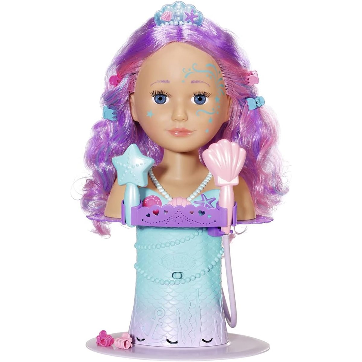 BABY Born Sister - Tête de sirène à coiffer violet, ZAPF CREATION