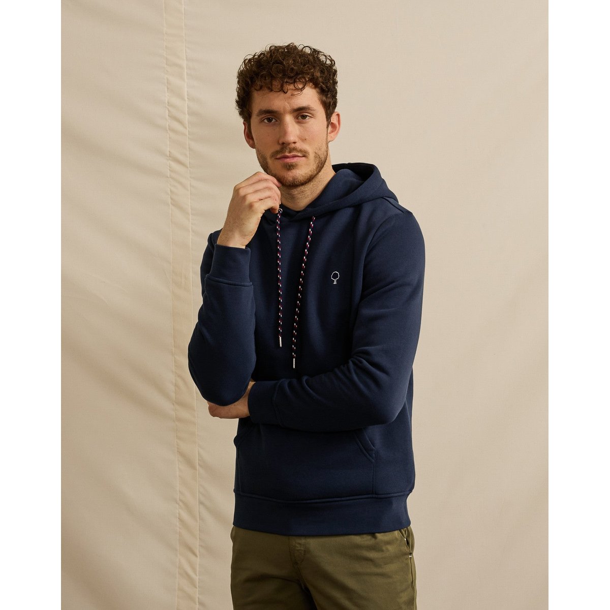 Sweat coton DIRAC bleu marine, FAGUO