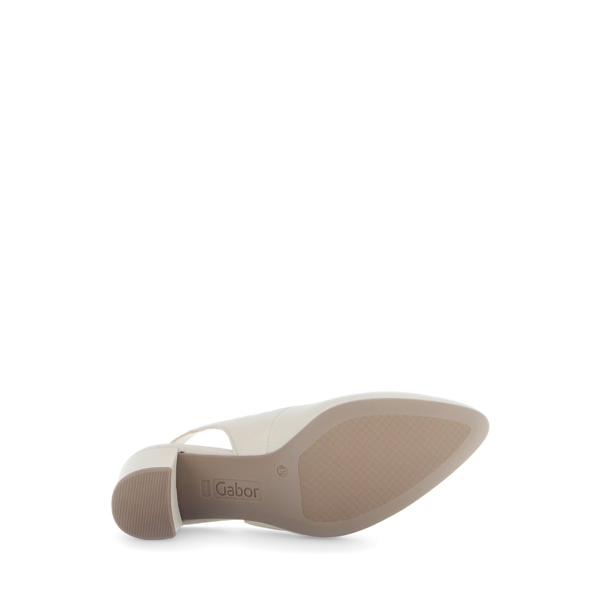Sling bride arrière en cuir à talon décroché beige, GABOR