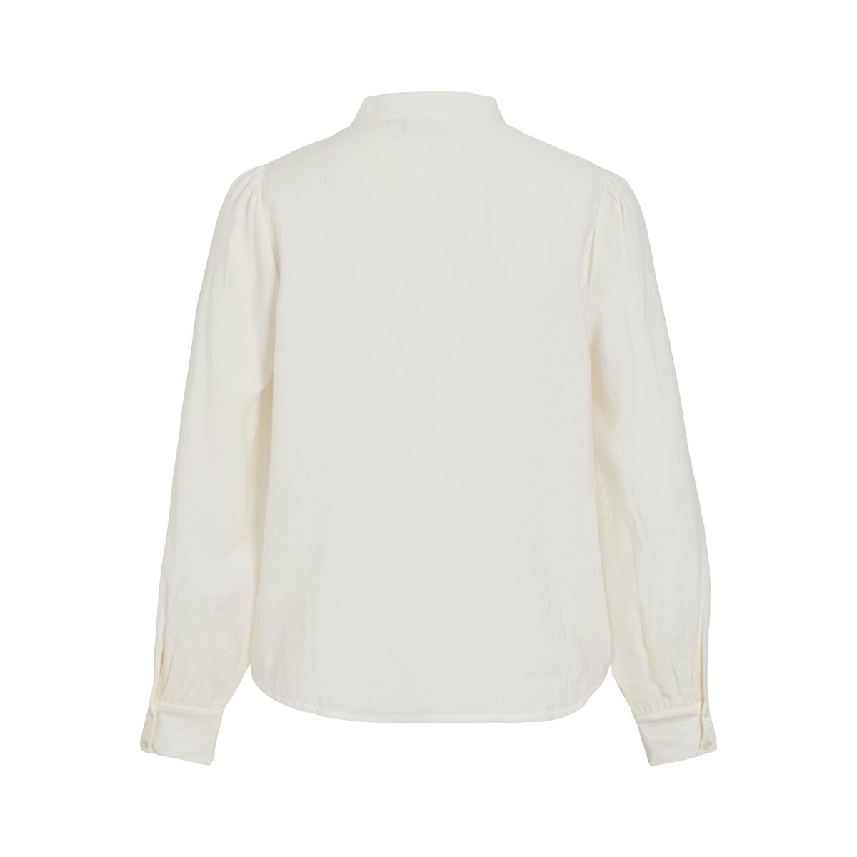 Camisa de manga larga con cuello mao blanco, VILA
