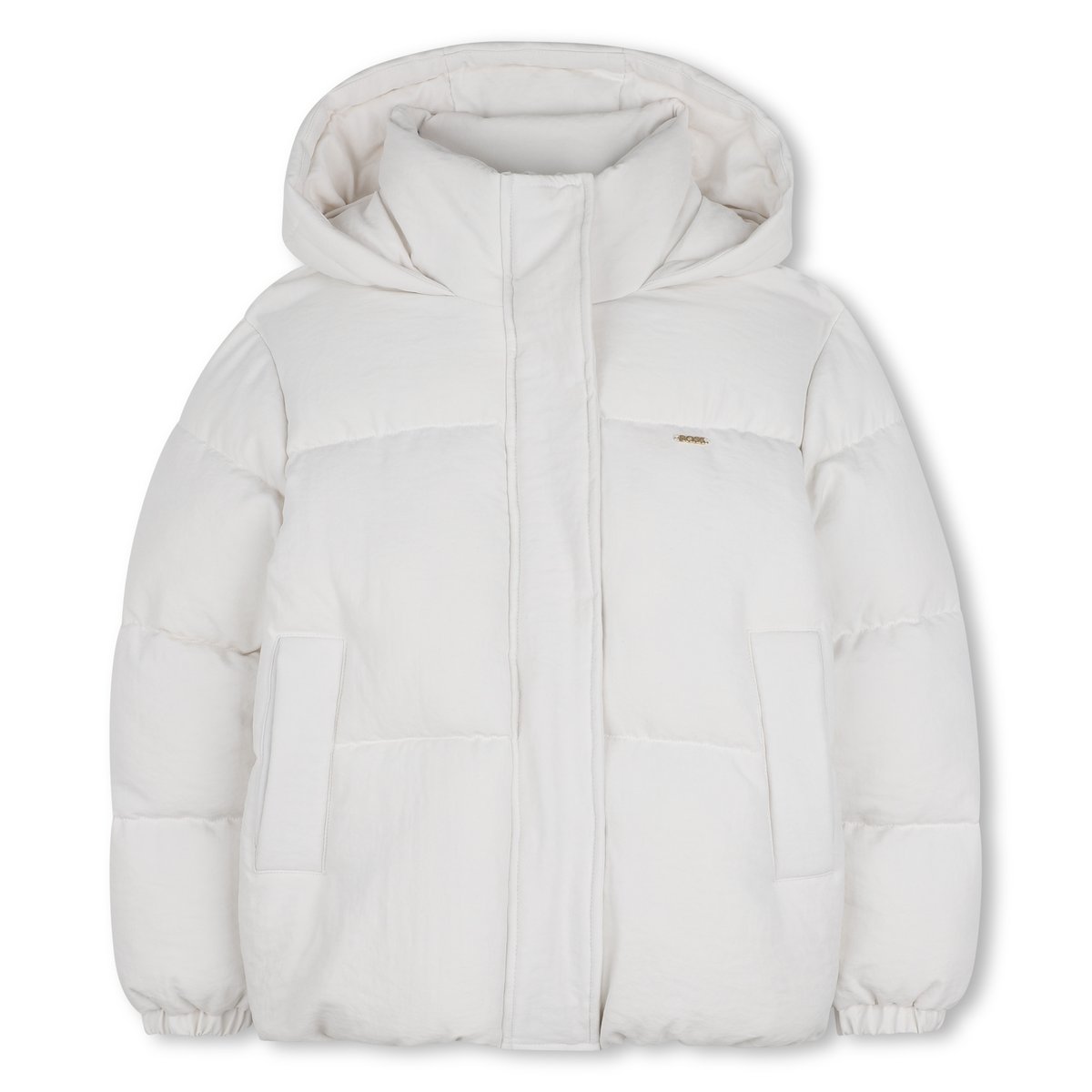 Doudoune à capuche ivory, BOSS KIDSWEAR