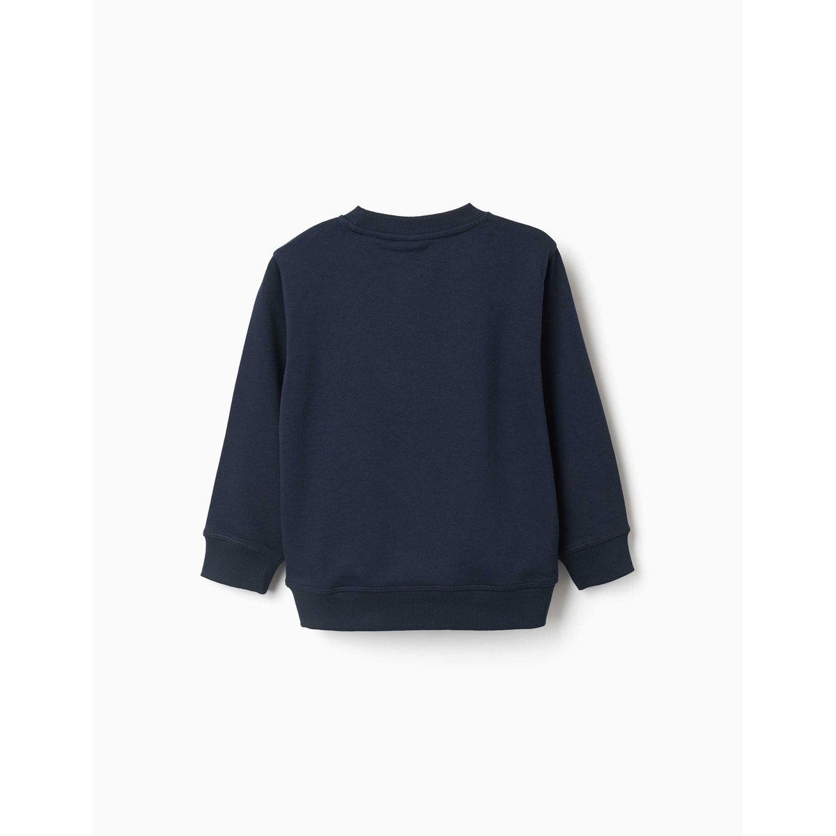 Sweat en molleton avec imprimé ZY en relief bleu foncé, ZIPPY