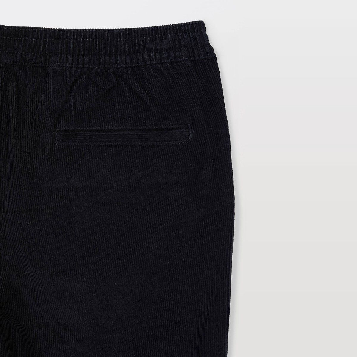 Pantalon taille élastiquée en velours de coton BIO GOTS marine, MONOPRIX