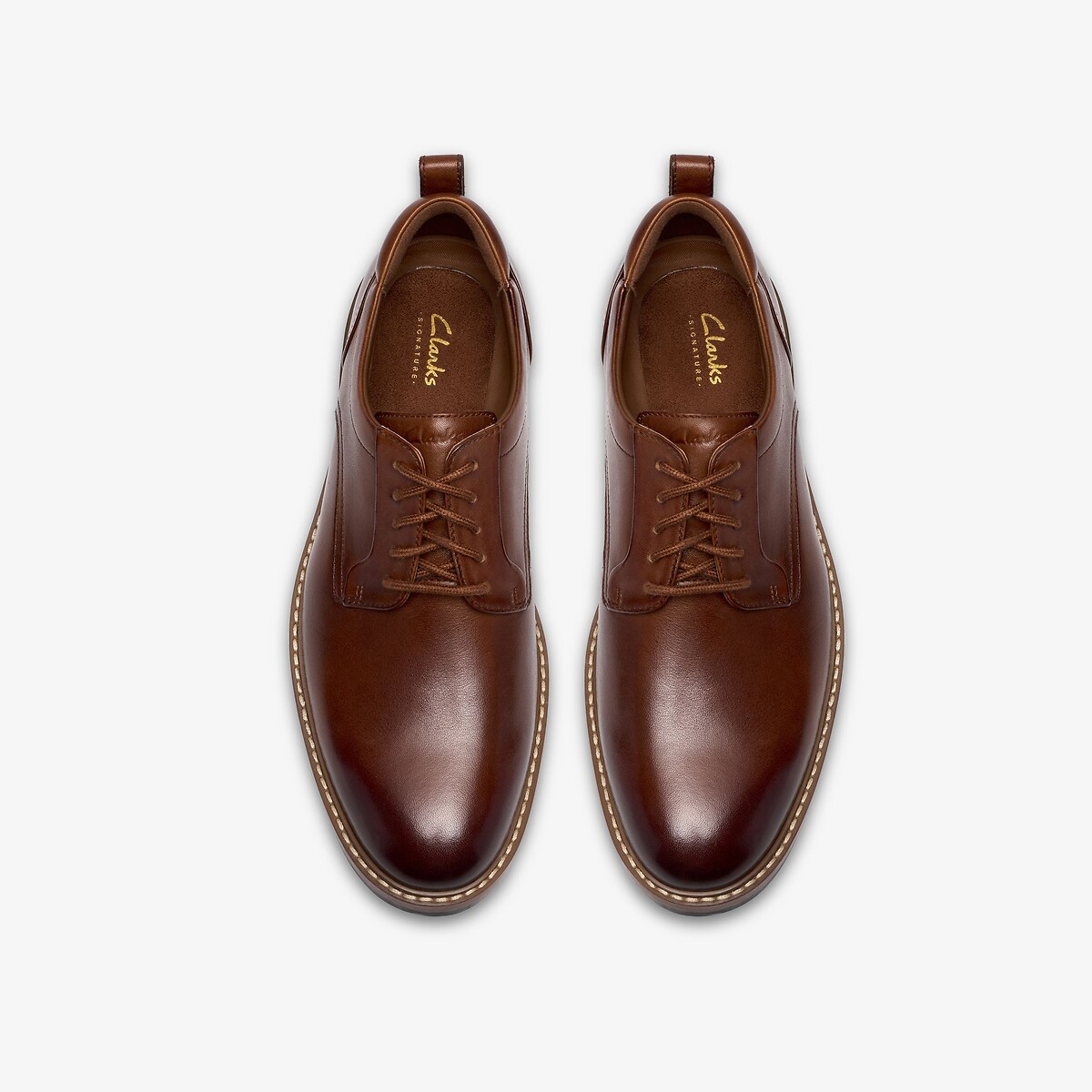 Derbies en cuir, ALDWIN2 DERBY tan, CLARKS