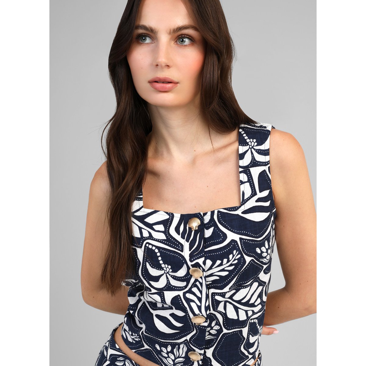 Debardeur SHALEA palouka bleu, AN'GE