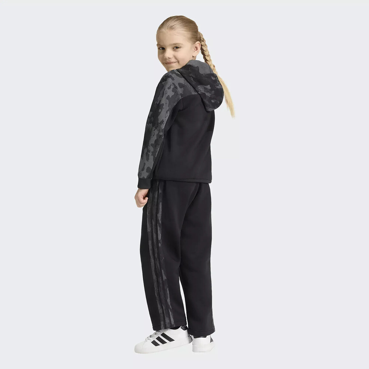 Fleece-Set für Kinder schwarz, ADIDAS SPORTSWEAR