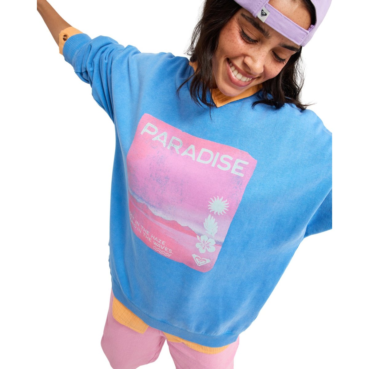 Sweat oversize LINEUP. bleu super sonic, ROXY
