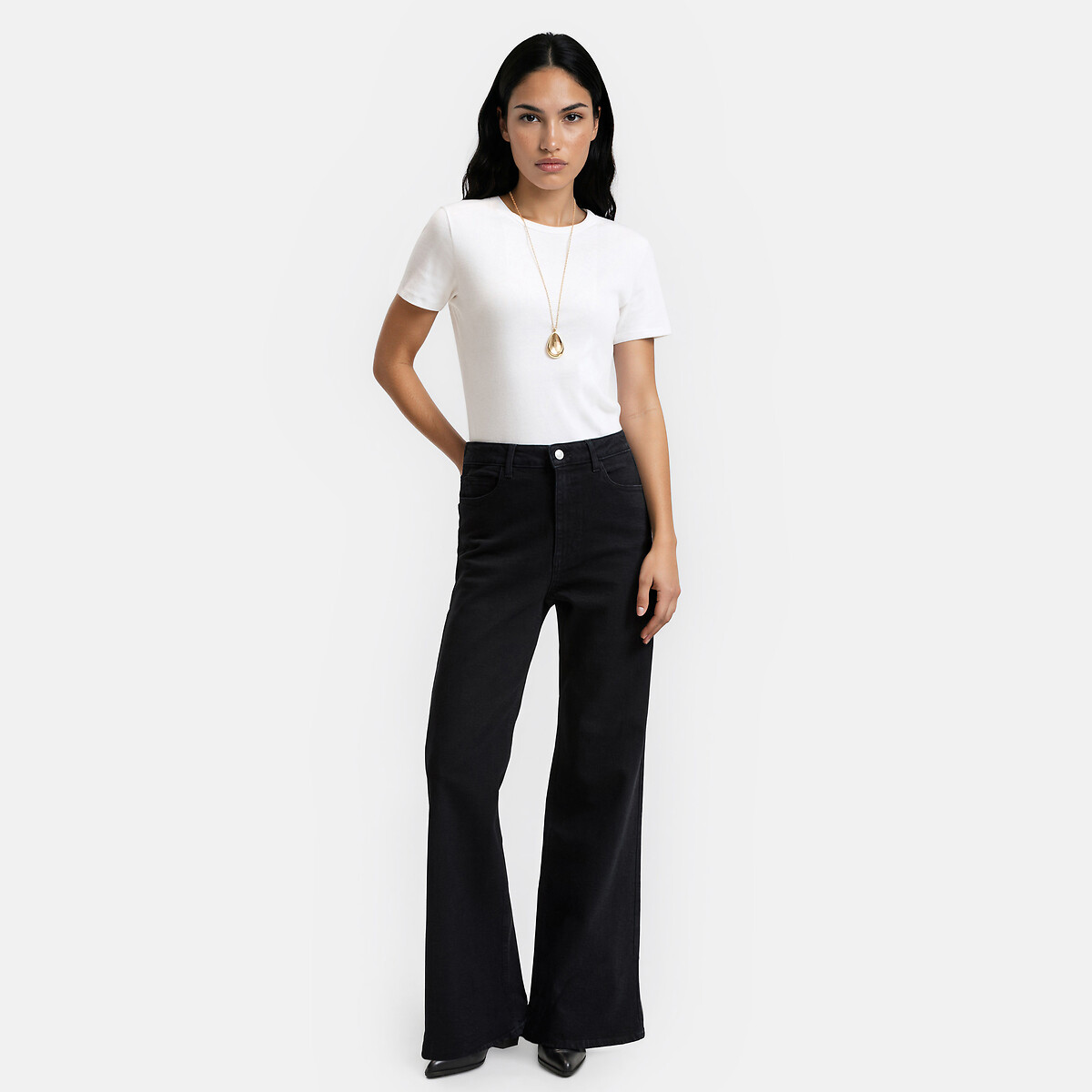 Jean bootcut noir lavé, LA REDOUTE COLLECTIONS