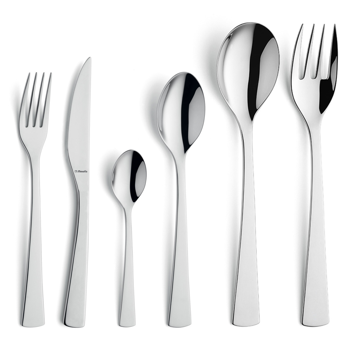 Ménagère 50 pièces avec service salade - LIVIA inox, AMEFA