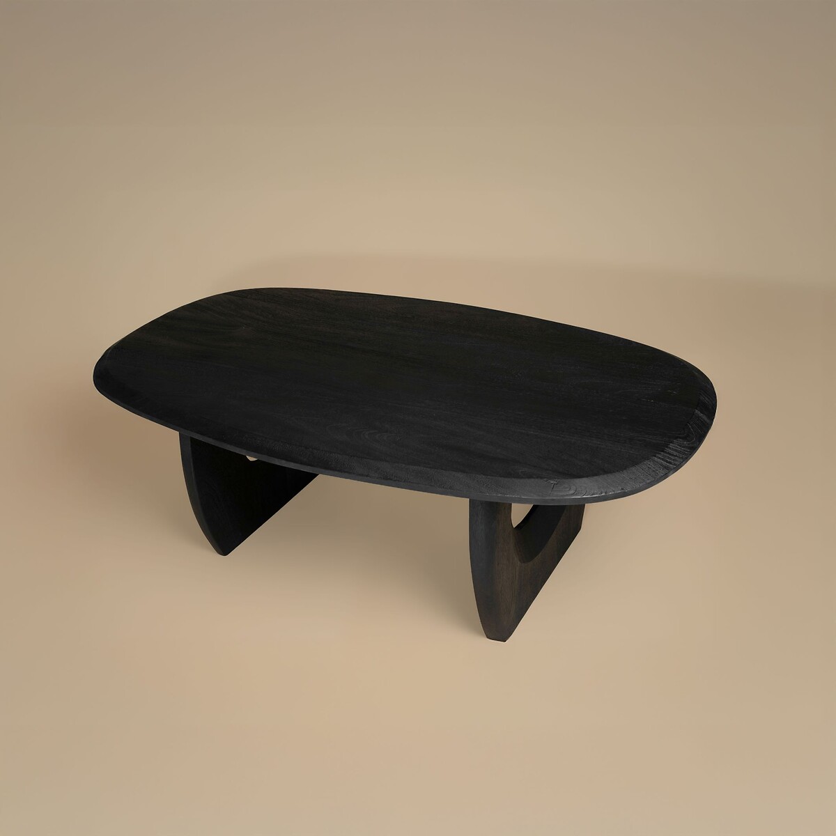 Shou Oval Mango Wood Coffee Table black, ÉDITÉ