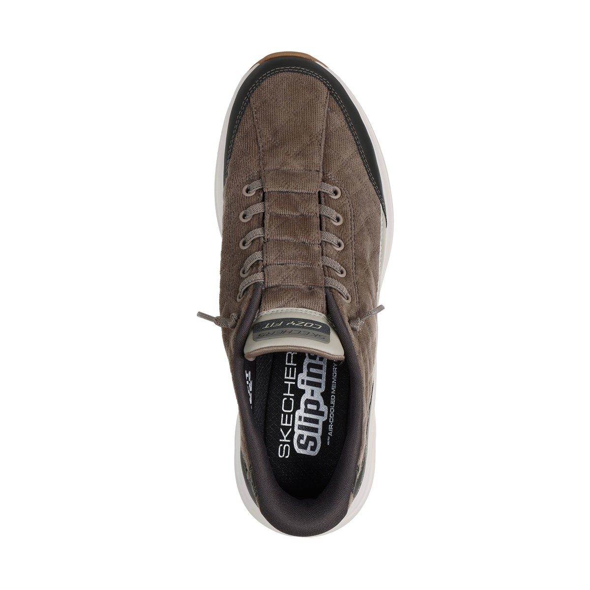 Basket à Lacets Contour Foam-cordelux marron, SKECHERS