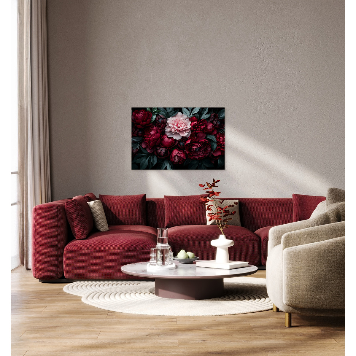 Tableau Sur Toile Roses Élégantes CHARME ROMANTIQUE tableaux sur toile-rose, CEANOTHE