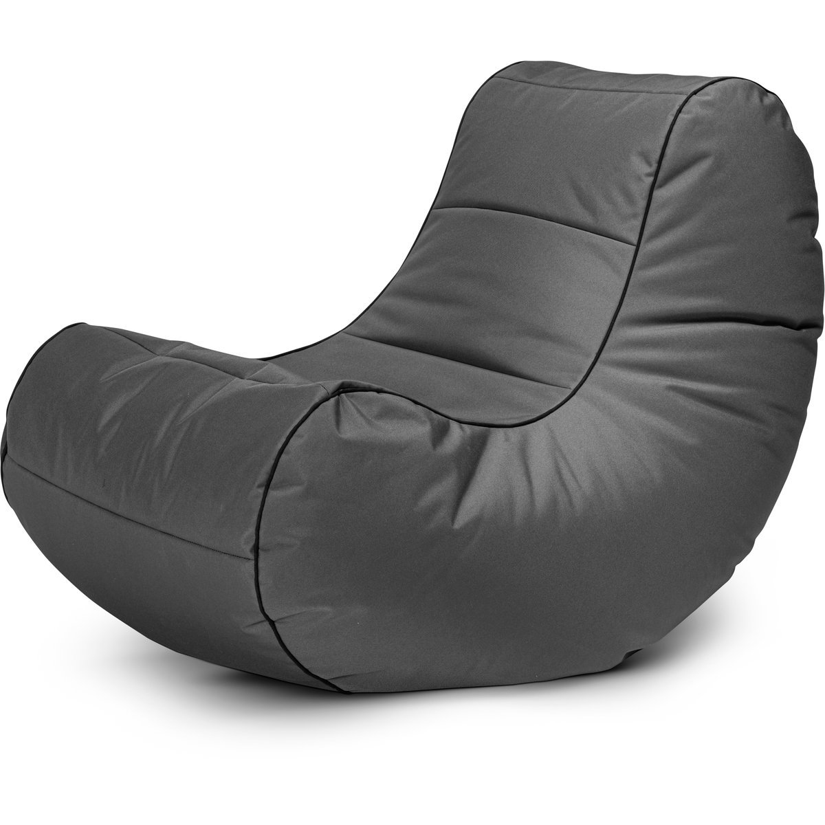 Pouf confort intérieur et extérieur SALSA SCUBA gris anthracite, MAGMA HEIMTEX
