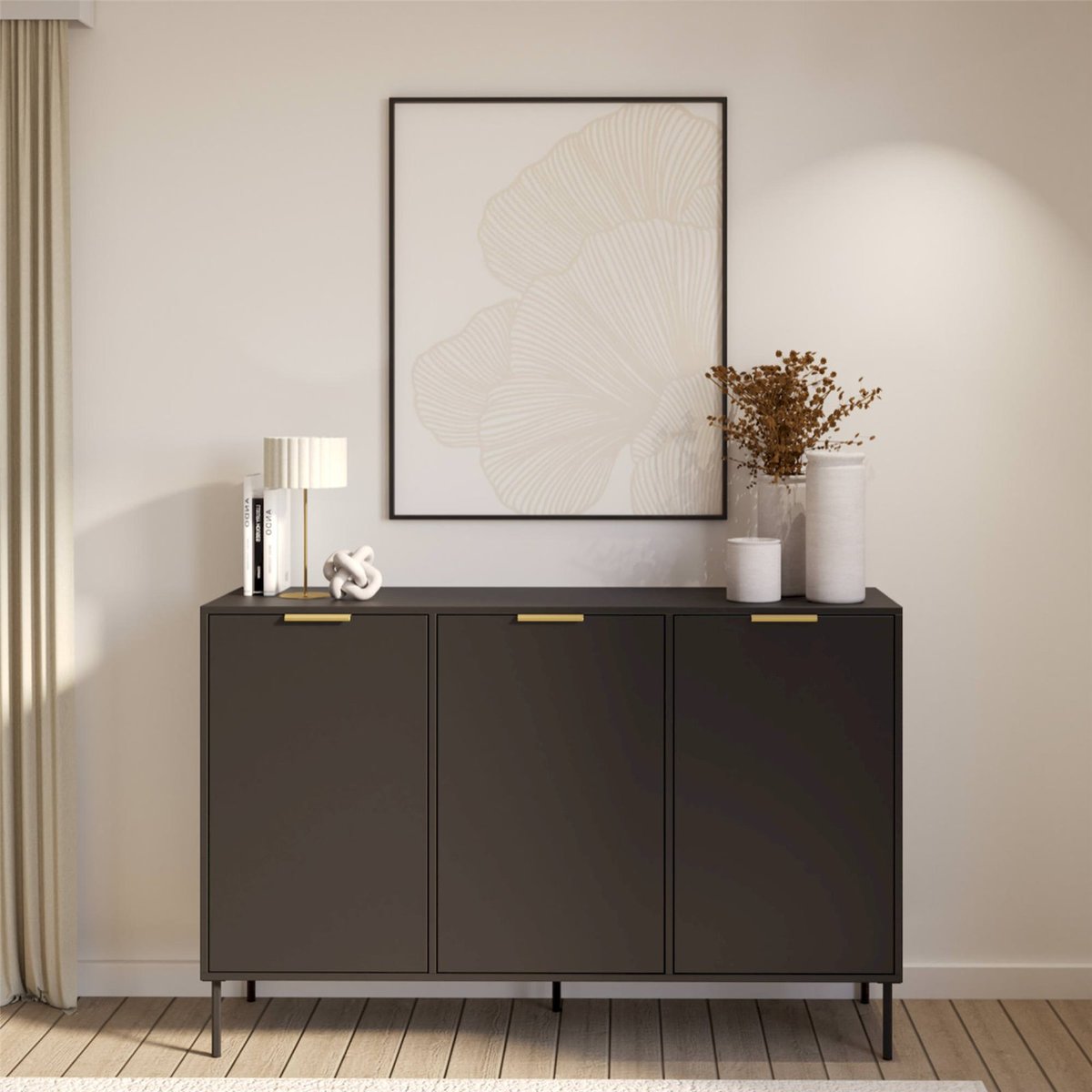 Buffet 3 portes collection VENA cachemire, RECOLLECTION