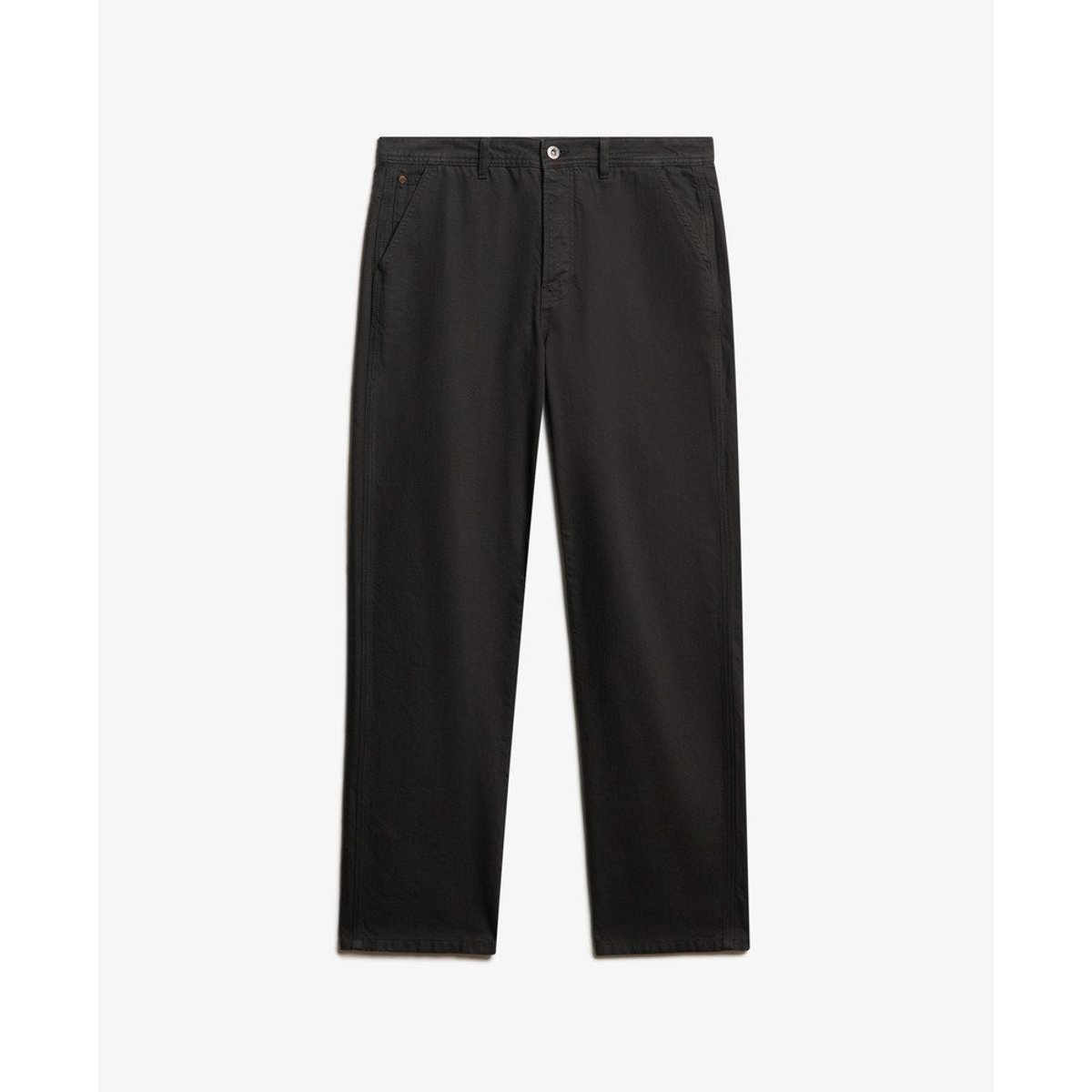The Merchant Store-Pantalon workwear à cinq poches noir, SUPERDRY