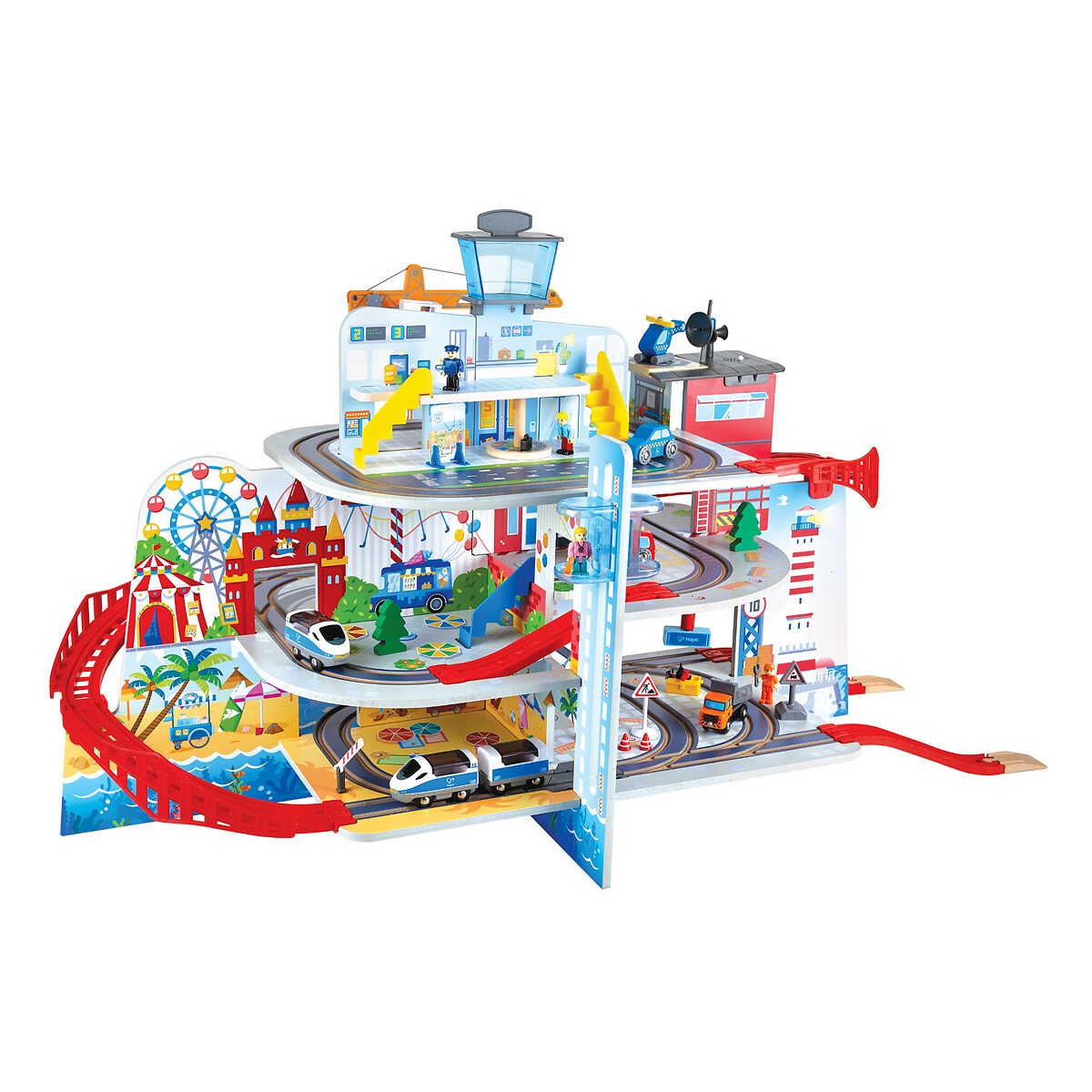 Circuit de train montagne urbaine multicolore, HAPE