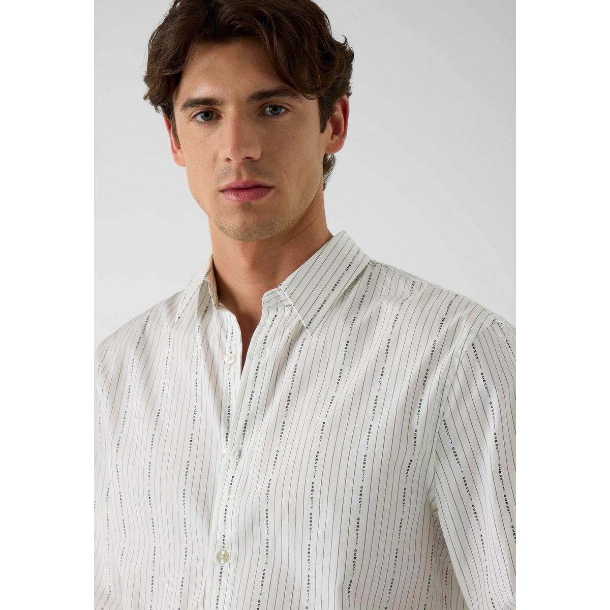Chemise Rayée blanc multi, GUESS